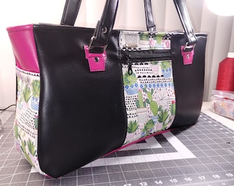 Cactus purse/ large purse/ tote purse/cactus