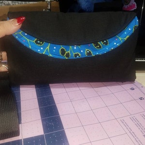 Clutch wallet/ plants fabric