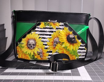 Sunflower crossbody purse/ crossbody purse