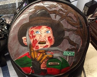 MadeToOrder/ Horror purse / hand painted purse/ crossbody purse/made to order