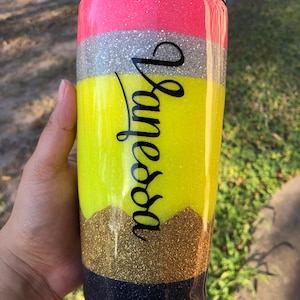 Pencil Teacher Tumbler Teacher Appreciation Tumbler Personalizable &quot;The Influence Of A Good Teacher Can Never Be Erased&quot; Teacher Gifts