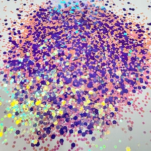 Pink purple Chunky glitter | chunky glitter| Glitter Epoxy Safe | tumbler supplies | craft supplies| solvent resistant| tumbler glitter