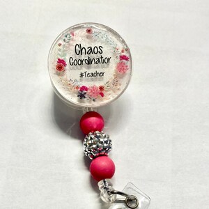 Chaos Coordinator # Teacher Badge Reel,   great gift for that special teacher