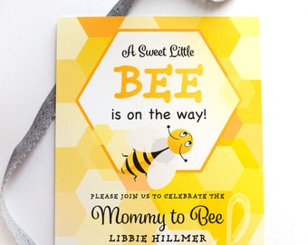 Bee Baby Shower Invitation
