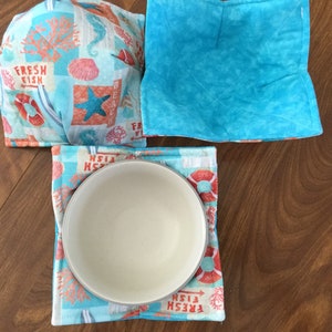 Fresh Fish microwaveable bowl cozy.