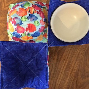 Tropical Fish microwaveable bowl cozy.