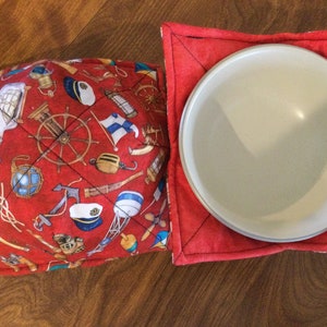 Captain of the Sea bowl cozy.