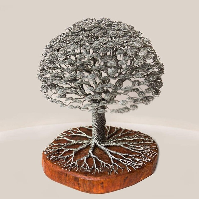 Sculpture Bonsai Tree of Wire Handmade. Etsy