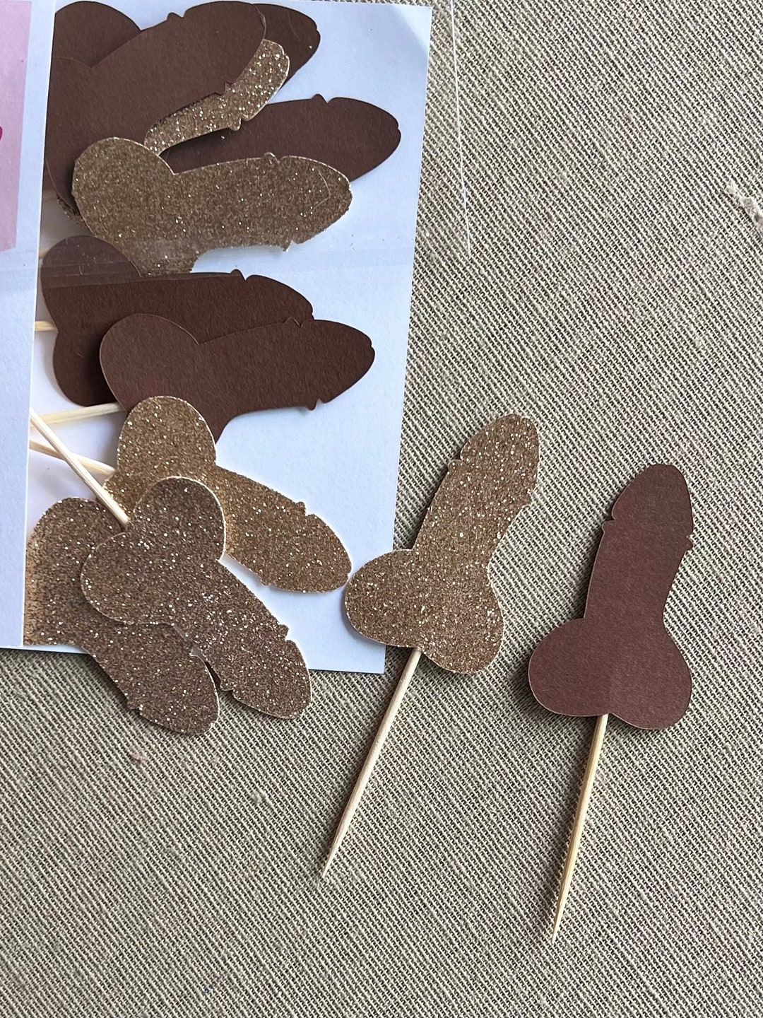 Penis Toppers, Penis Cupcake Toppers, Bachelorette Party Decor, Naughty ...
