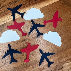 Airplane Theme confetti, Aviation, retro airplane Confetti, Aviation bday, Aviation Party, Confetti