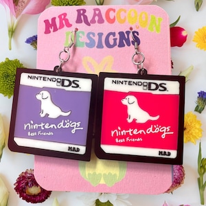 Dogs Gaming Throwback Pastel Cute Gamer Cartoon acryl oorbellen