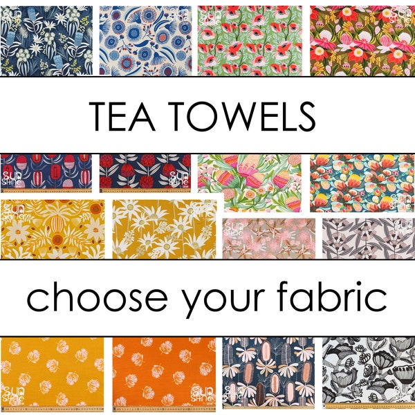 Cotton Tea Towel - CHOOSE YOUR FABRIC - Jocelyn Proust | Kirsten Katz and more!.  Gift Idea.