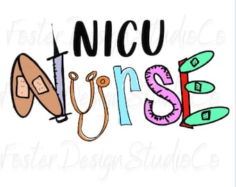 NICU nurse sublimation digital download