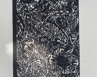 Floral Linoleum | Etsy