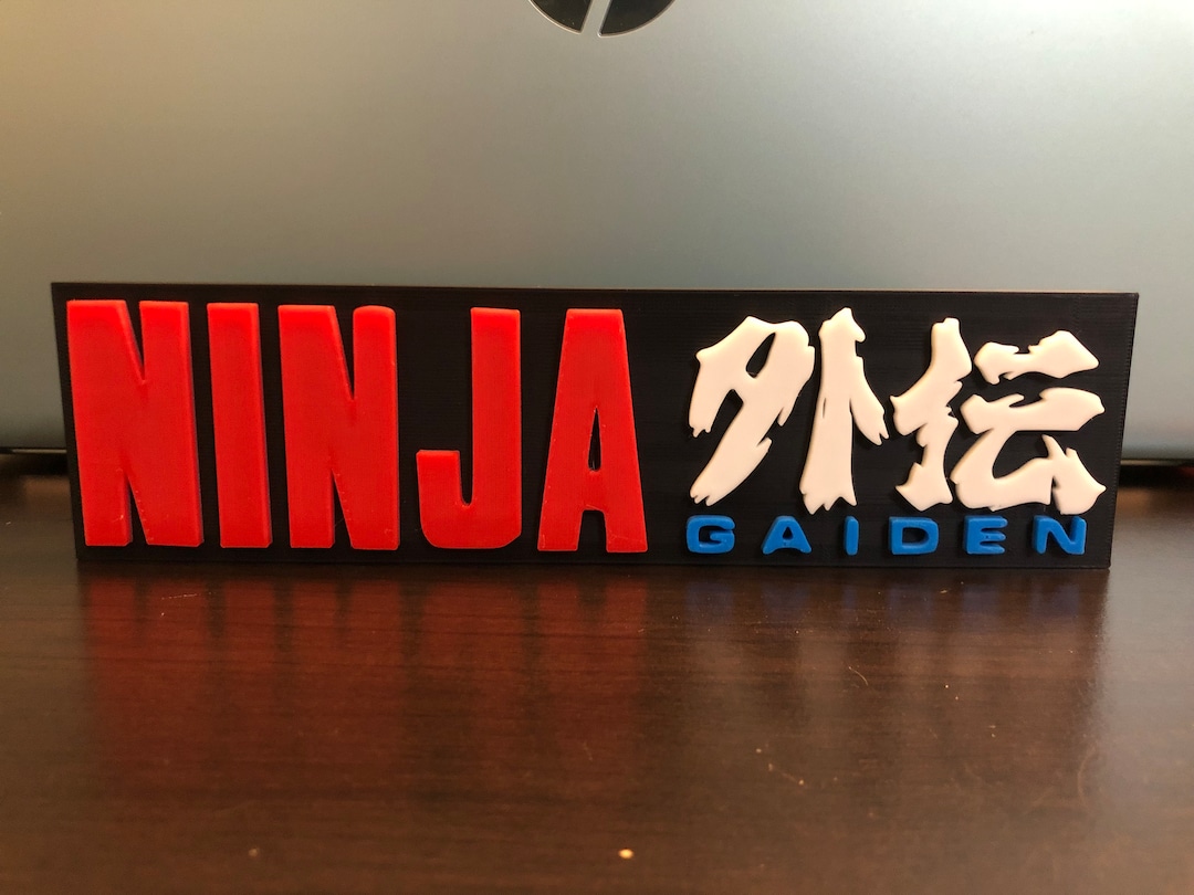 Ninja Gaiden Logo/shelf Display Etsy