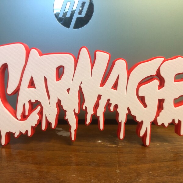 V2 Carnage logo/shelf display