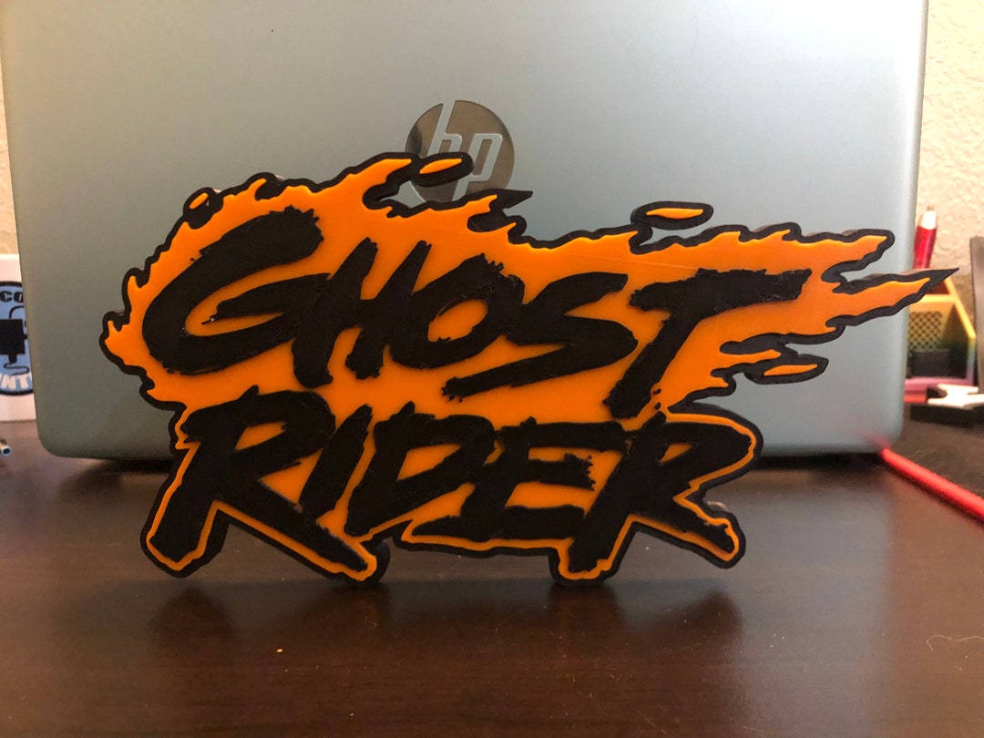 Ghost Rider Logol Ghost Rider Logo/shelf Display - Etsy