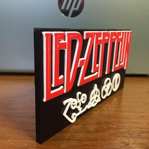 Led Zeppelin Logo/shelf Display - Etsy