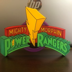 V2 MMPR logo/shelf display