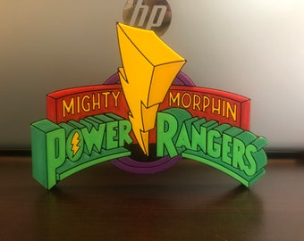 V2 MMPR logo/shelf display