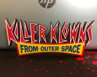 Killer Klowns logo/shelf display