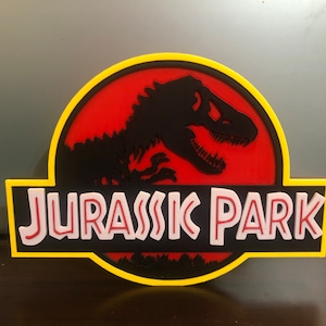 Jurassic Park logo/shelf display/wall display