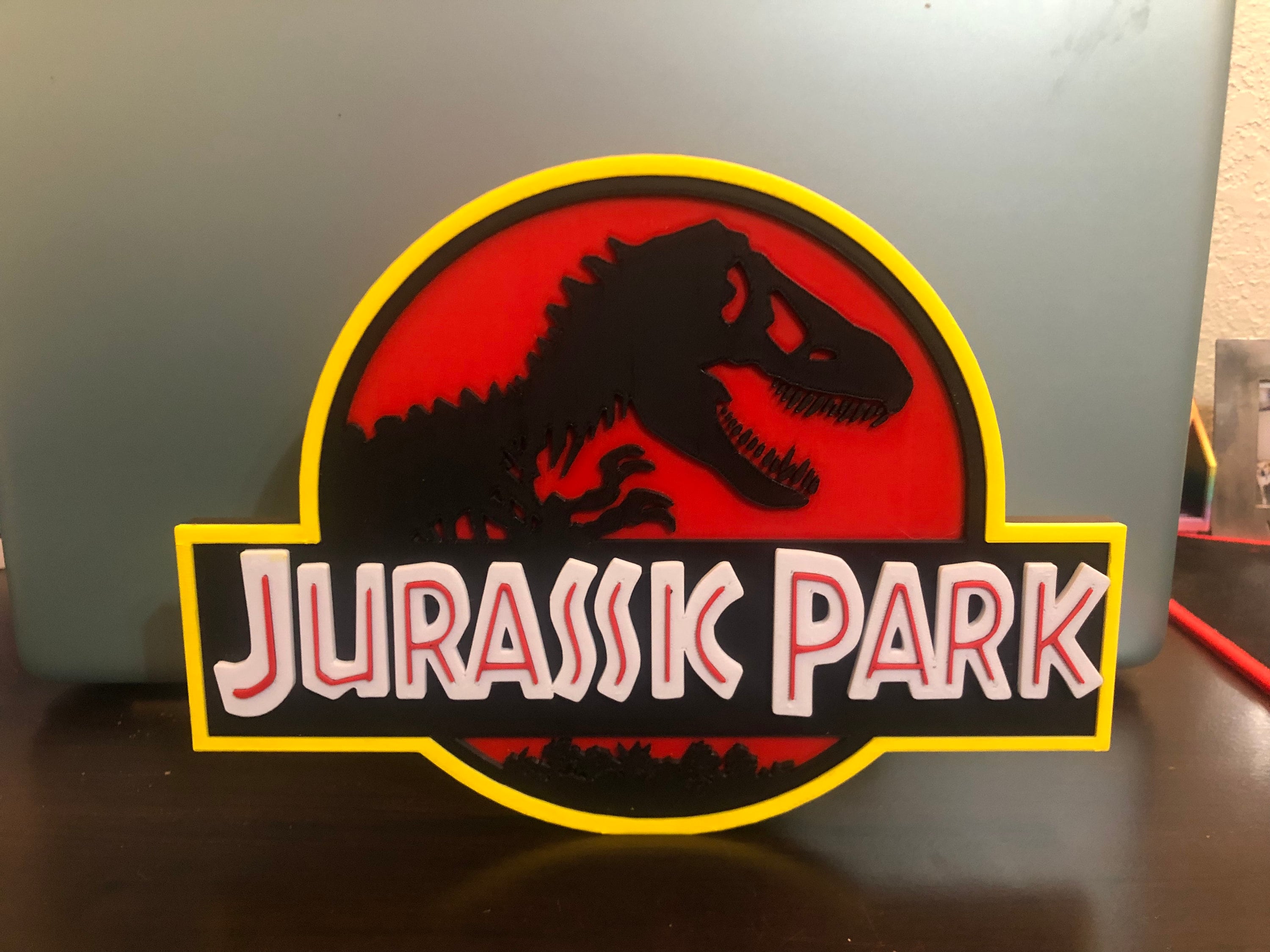 Jurassic Park Logo/shelf Display/wall Display - Etsy