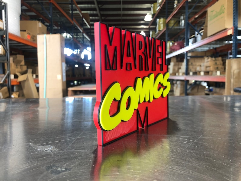 Marvel Comick Sign Marvel Comics Logo - Etsy