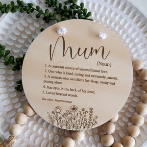 Mum Plaque | Mummy Plaque | Mother |Mother’s Day Gift | Mama Definition Plaque