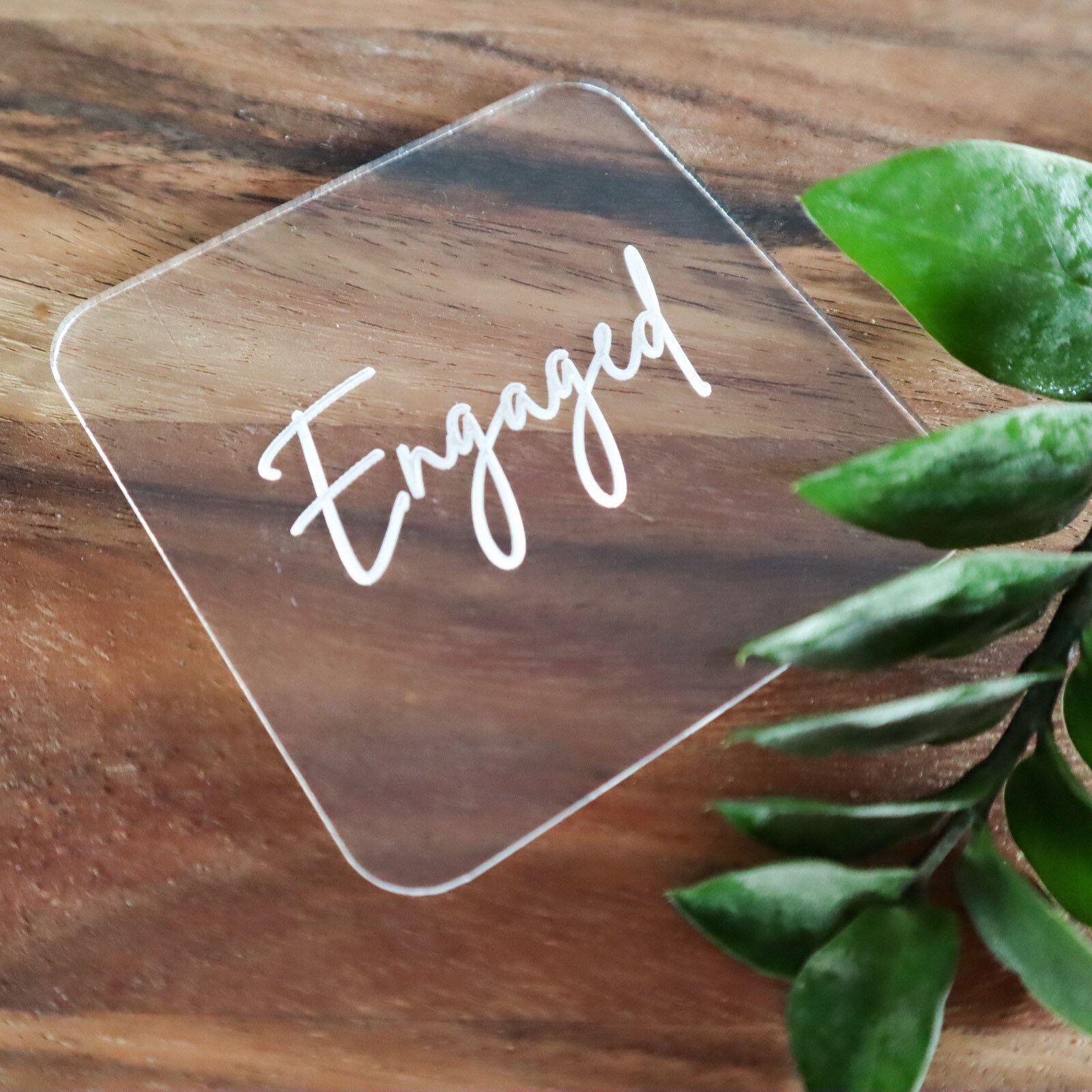 Engaged Cookie Stamp Engaged Fondant Stamp Engagement Etsy