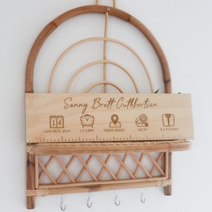 Birth Ruler | Birth Stat Ruler | Newborn Gift | Baby Gift I Nursey Décor