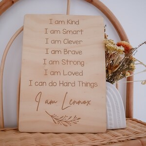Affirmation Board | Affirmation Cards | Positive Affirmations | Nursery Decor | Kids bedroom decor