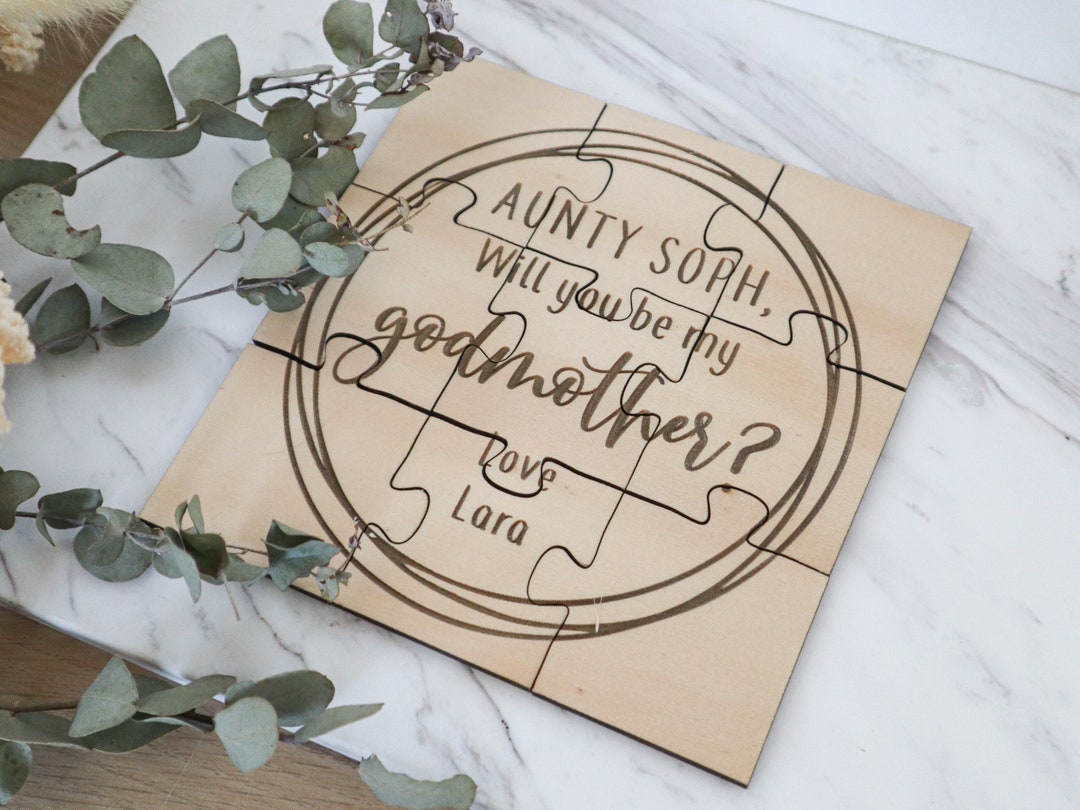 Godmothegodfather Godmother Puzzle Godfather Puzzle - Etsy