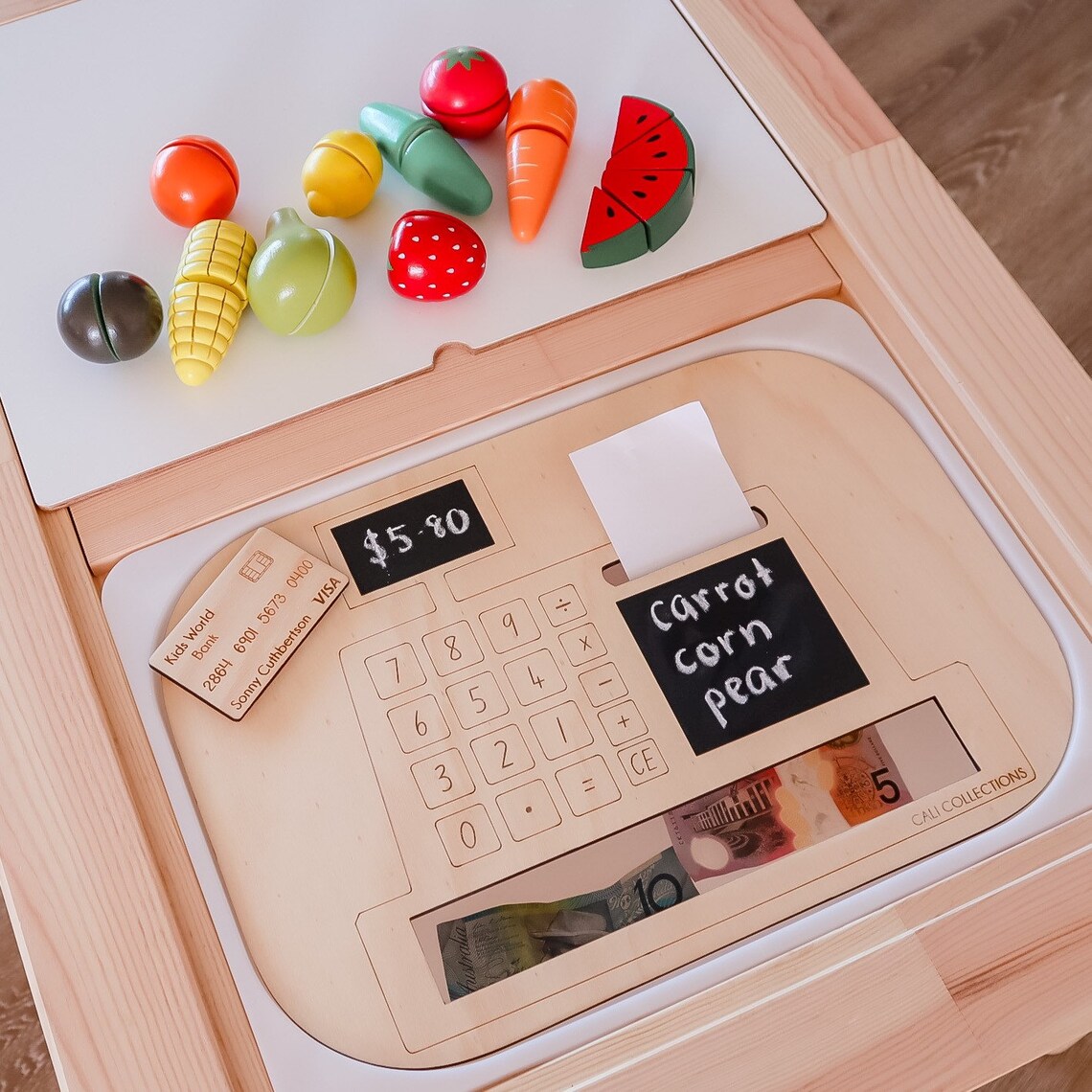 Ikea Trofast / Flisat Insert Cash Register Play Shop Etsy