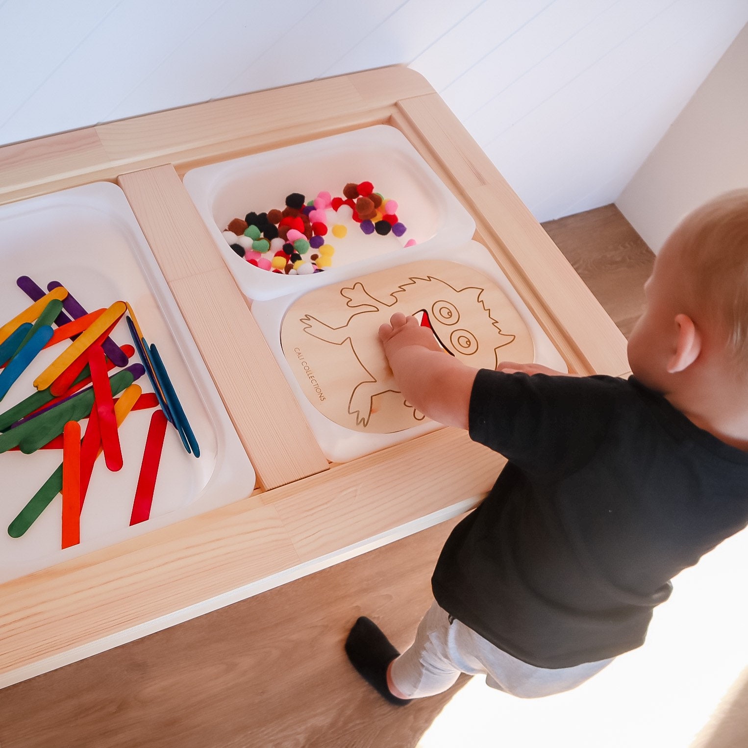 Ikea Trofast / Flisat Insert Monster Monster Game Etsy