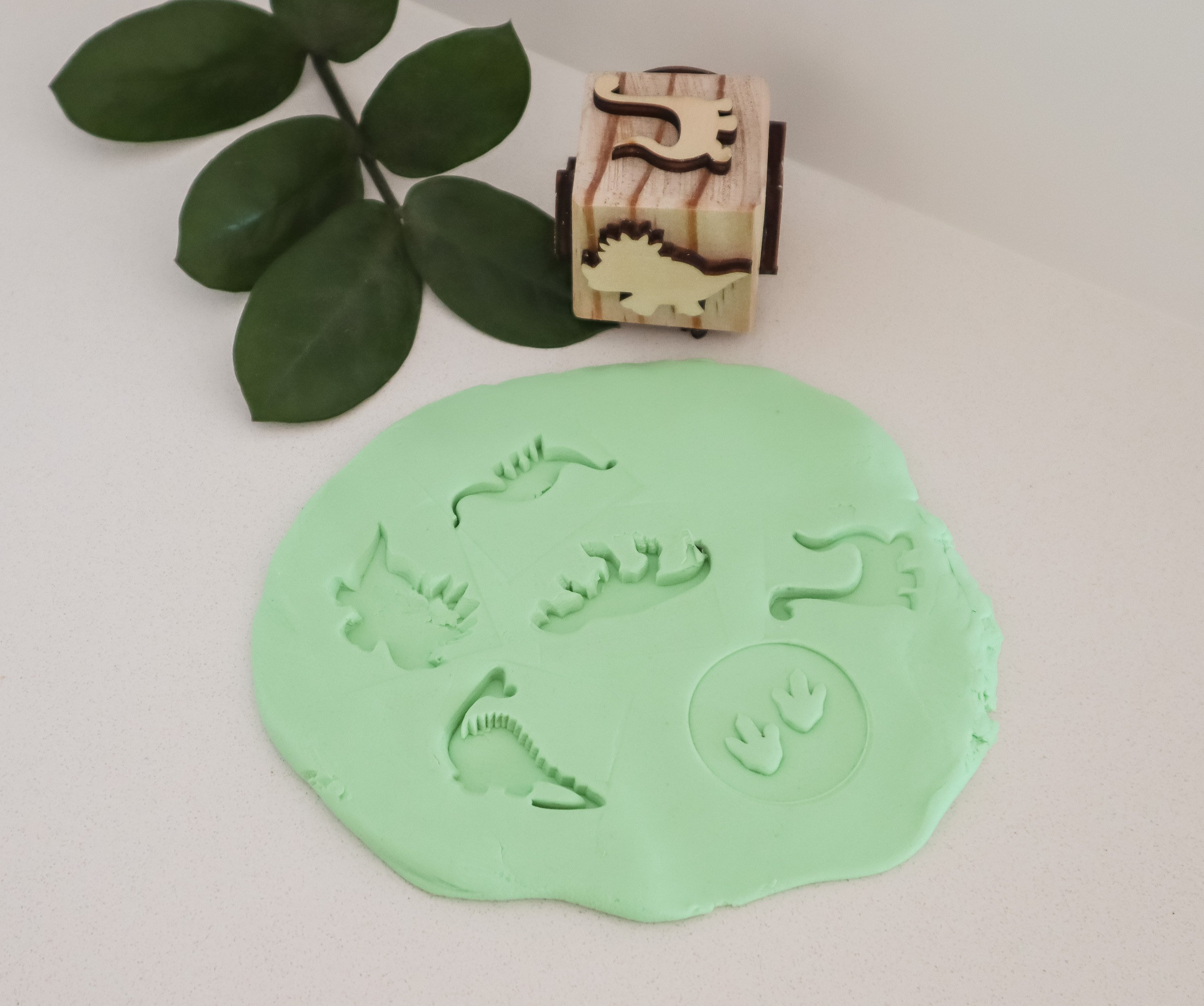 Wooden Play Dough Stamp Play Dough Stamp 6 in 1 I Wooden Etsy Australia