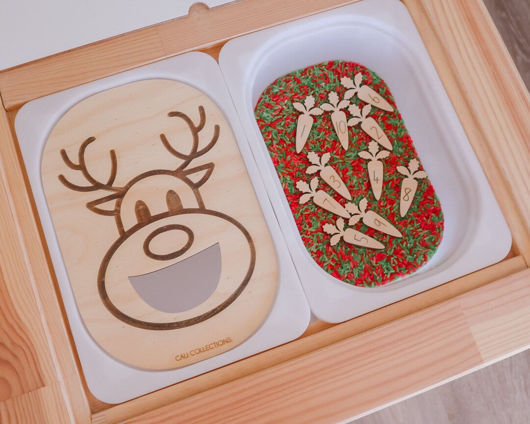 Ikea Trofast /flisat Insert Reindeer Feeding Number Etsy Australia