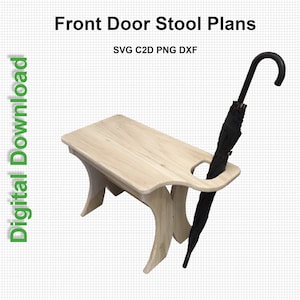 CNC plan for front door stool