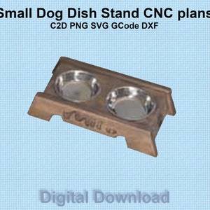 Short dog dish holder CNC plans