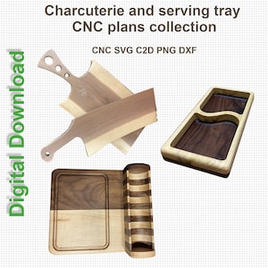 CNC Plans for Charcuterie and serving boards for personalized gifts