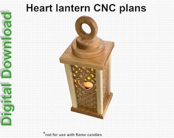 Heart Lantern cnc project plans