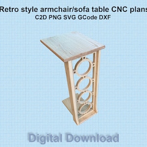 CNC project plan of a Swiss armchair table