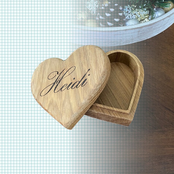 Boîte en bois en forme de coeur plans cnc svg dxf png gcode fait deux boîtes