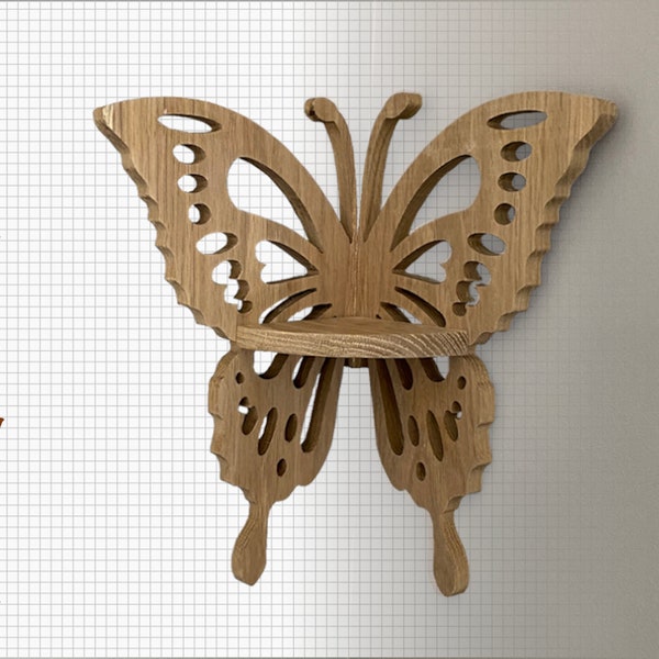 Butterfly Corner Shelf CNC plan