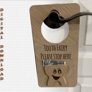 CNC plans for Tooth fairy door hangers