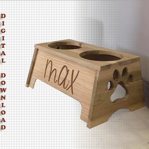 Plano CNC para este soporte para platos de perro.