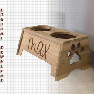 Dog dish holder cnc plan