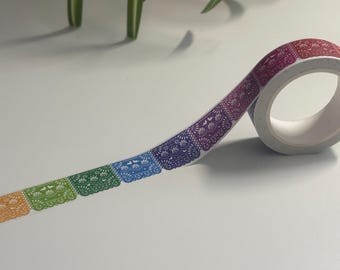 Papel Picado Washi Tape | Teacher Gift | Planner Tape | Bilingual Latina Stationery | Classroom Decor | Scrapbooking Tape | Cute Craft Tape