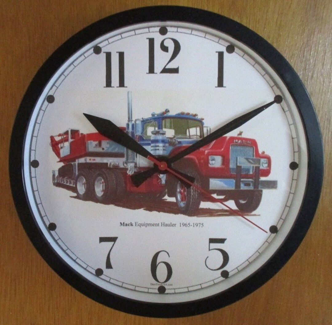 Classic Mack Equipment Hauler Wall/table Clock 8.75 Etsy