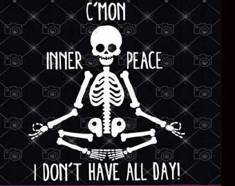 Download Skeleton Yoga Svg Etsy